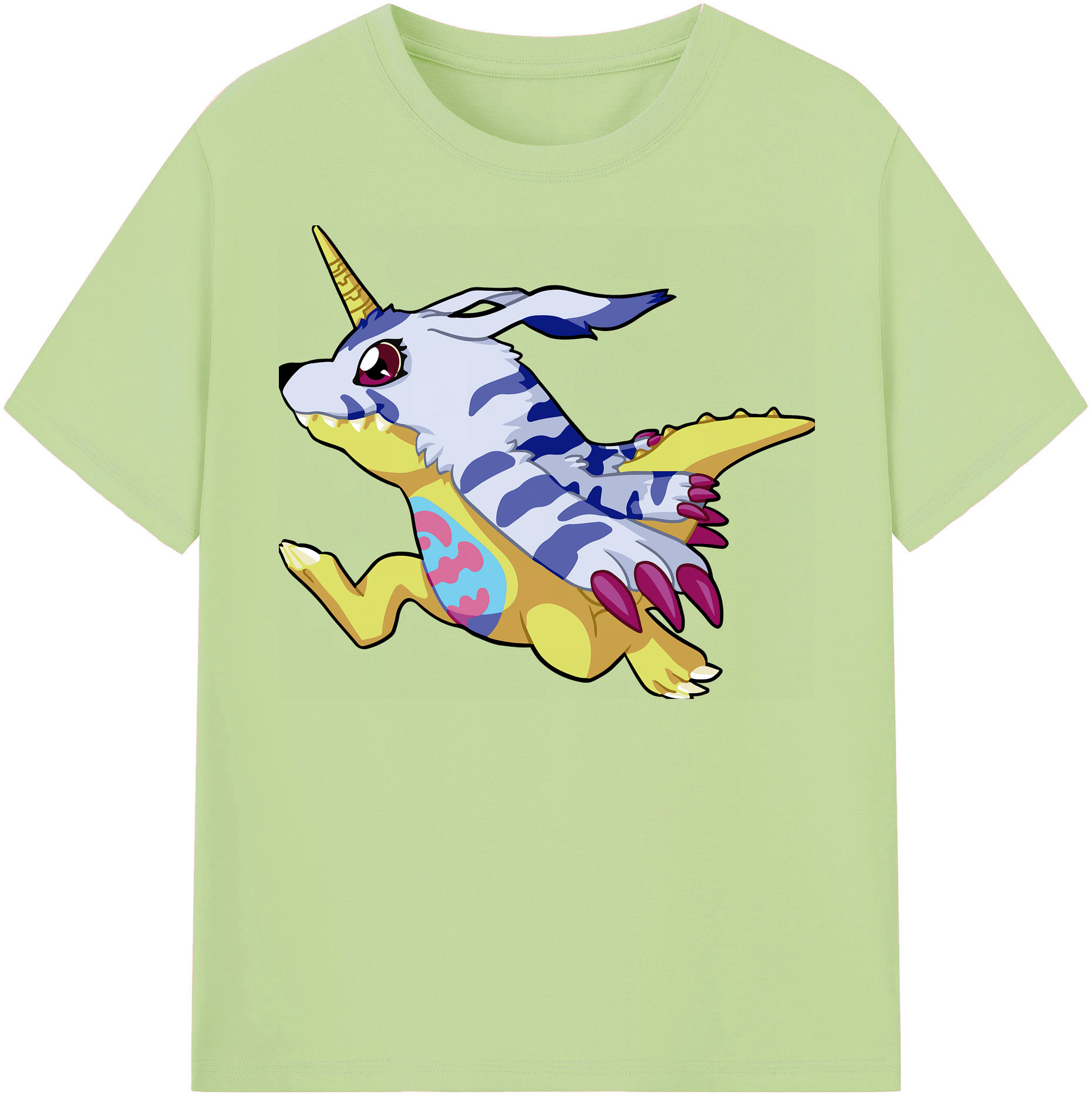 （画像用） Digimon デジタルモンスター/デジモン 綿100％半袖Tシャツ（フロントプリント）